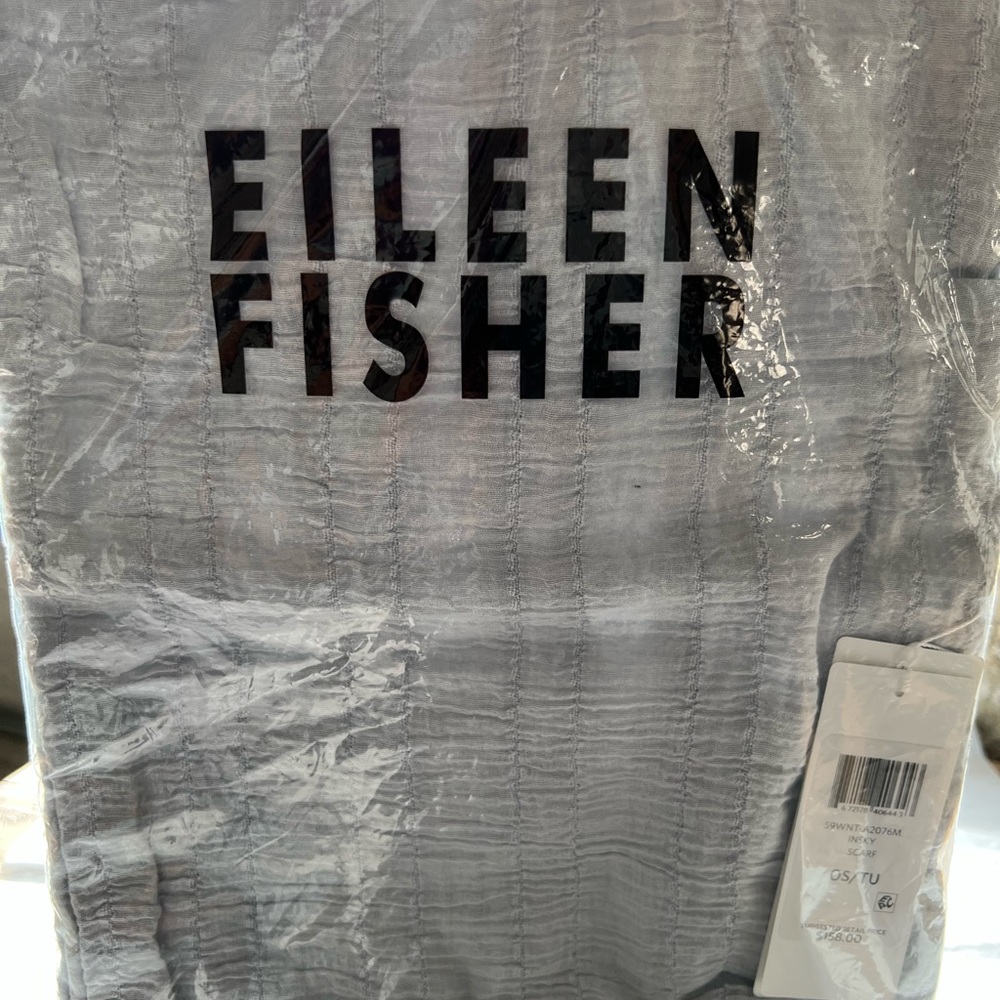 Eileen Fisher Powder Blue Scarf NWT